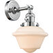 Franklin Restoration Small Oxford LED 7.5 inch Polished Chrome Sconce Wall Light, Franklin Restoration