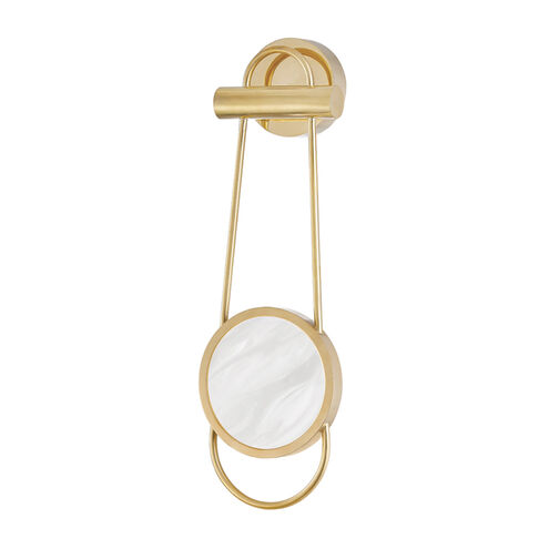 Jervis LED 7 inch Aged Brass ADA Wall Sconce Wall Light