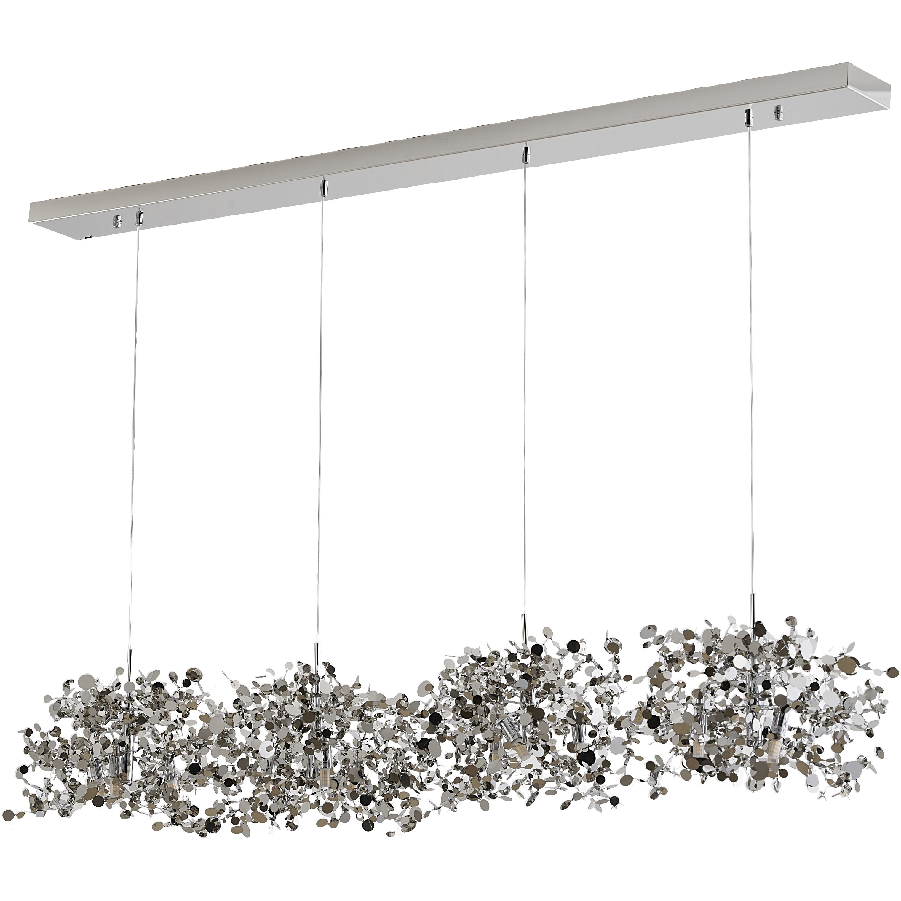 Canada 12 Light 63 inch Chrome Island Lighting Ceiling Light