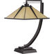 Tiffany 21 inch 75 watt Western Bronze Table Lamp Portable Light, Naturals