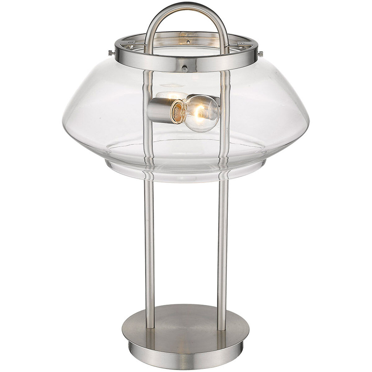 Garner 24 inch 60.00 watt Satin Nickel Table Lamp Portable Light
