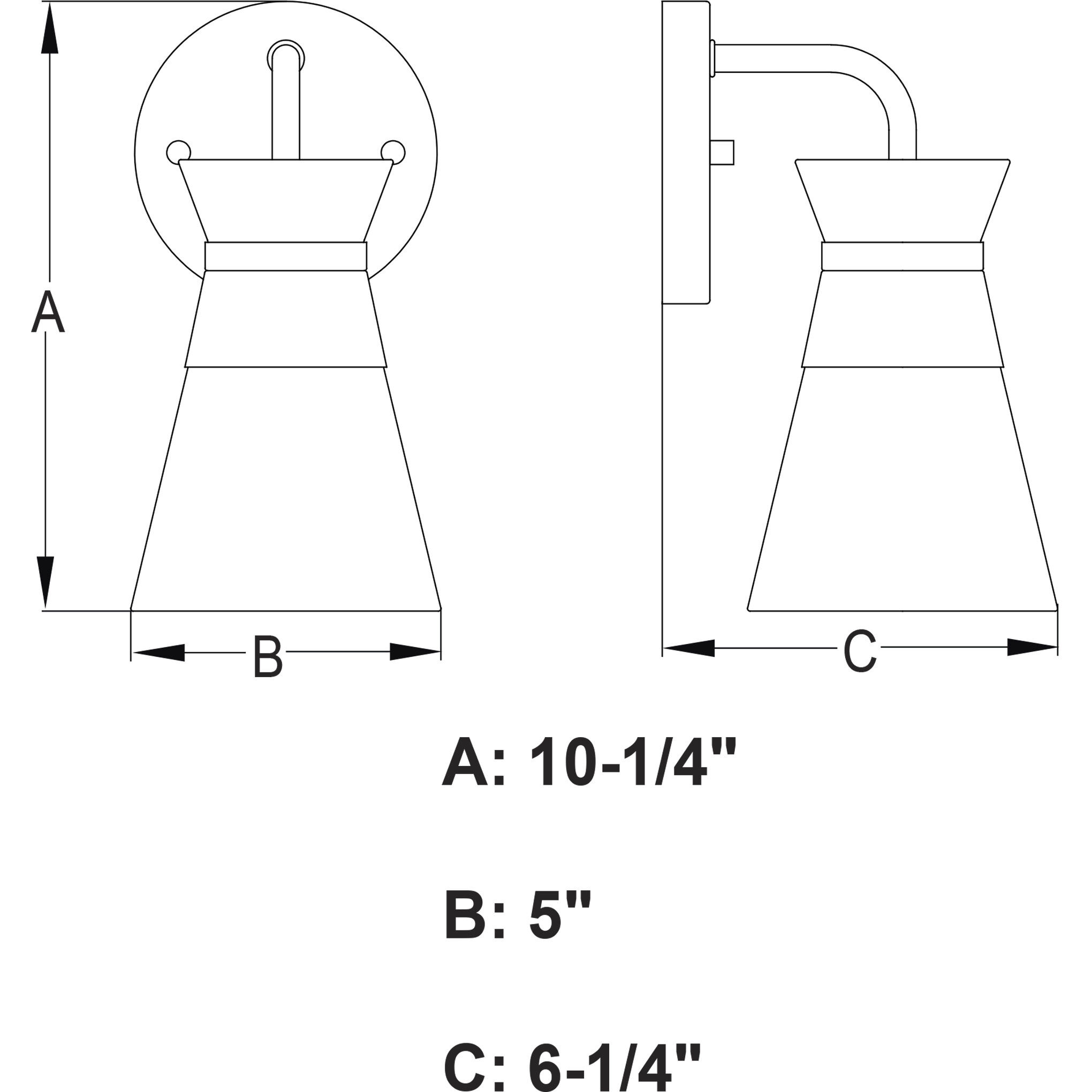 Harper LED 6.25 inch Natural Brass Bathroom Light Wall Light