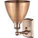 Ballston Dome LED 7.5 inch Antique Copper Sconce Wall Light