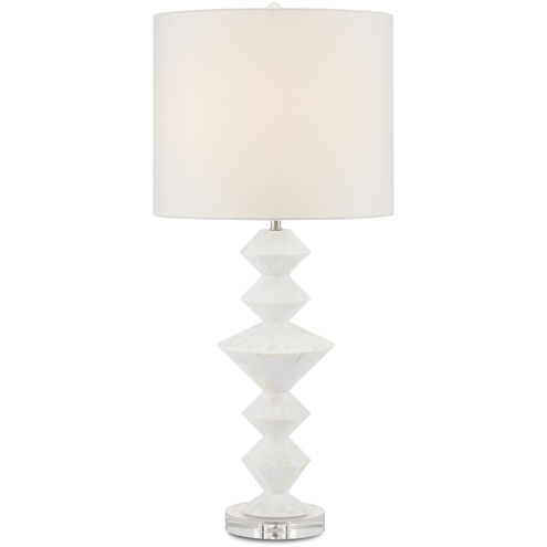 Sheba 31 inch 150.00 watt Pearl/White Table Lamp Portable Light