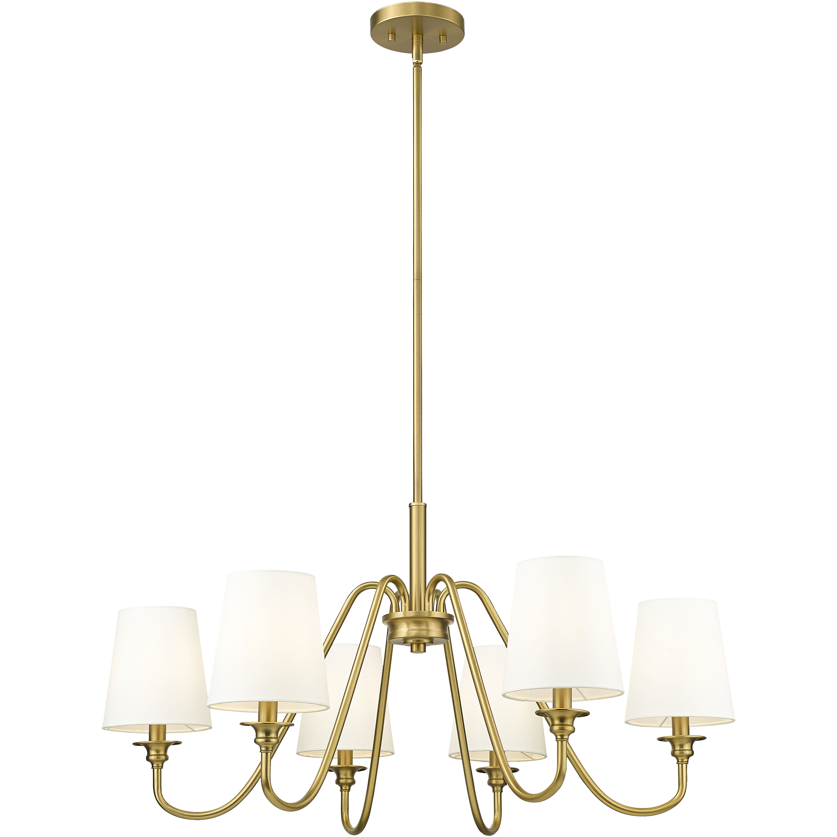 Gianna 6 Light 32 inch Modern Gold Chandelier Ceiling Light