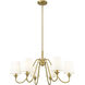 Gianna 6 Light 32 inch Modern Gold Chandelier Ceiling Light