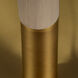 Merlin 58 inch 100.00 watt Natural Wood and Antique Brass Floor Lamp Portable Light