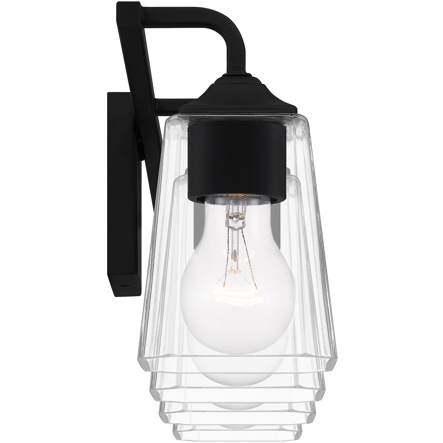 Thoresby 4 Light 31 inch Matte Black Bath Light Wall Light