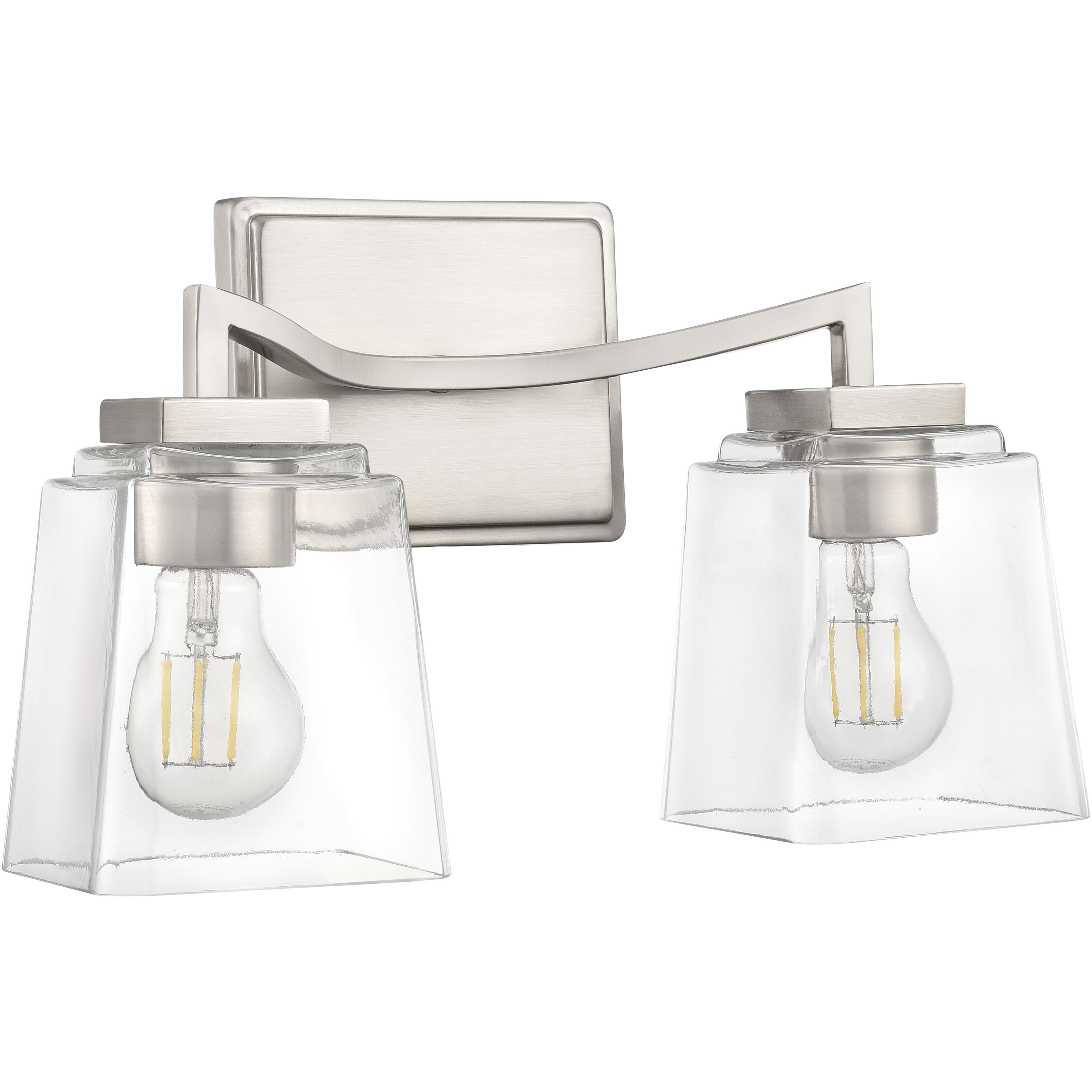 Avenna 2 Light 14 inch Brushed Nickel Bathroom Vanity Light Wall Light