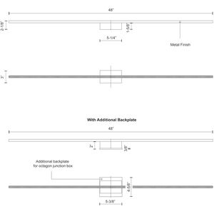 Vega Minor 48.00 inch Wall Sconce