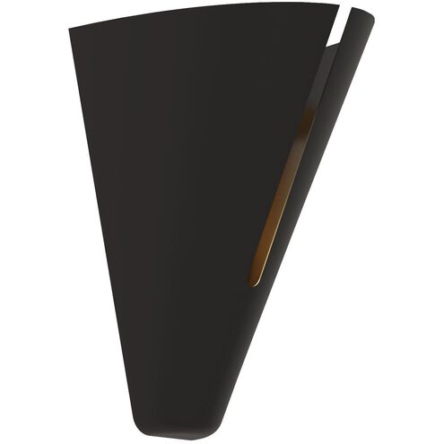 Kelly by Kelly Wearstler Cambre Wall Sconce Wall Light in Midnight Black / Burnished Brass