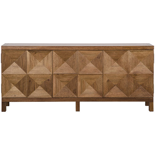 Quadrant 76 X 23 inch Dark Walnut Sideboard, 3 Door