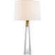 AERIN Olsen 32.5 inch 60 watt Crystal with Brass Table Lamp Portable Light in Crystal and Hand-Rubbed Antique Brass