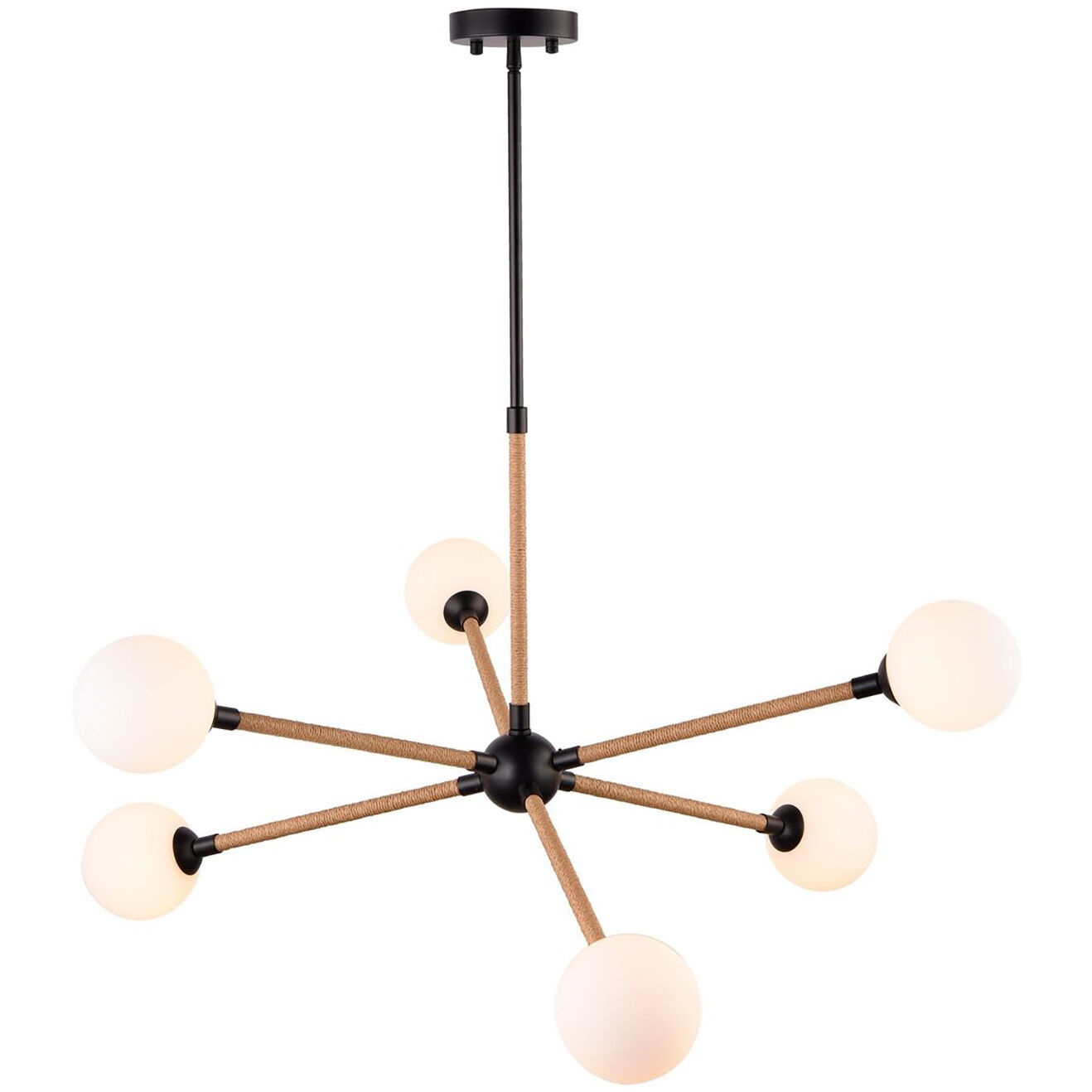 Capilano LED 36.2 inch Black Chandelier Ceiling Light