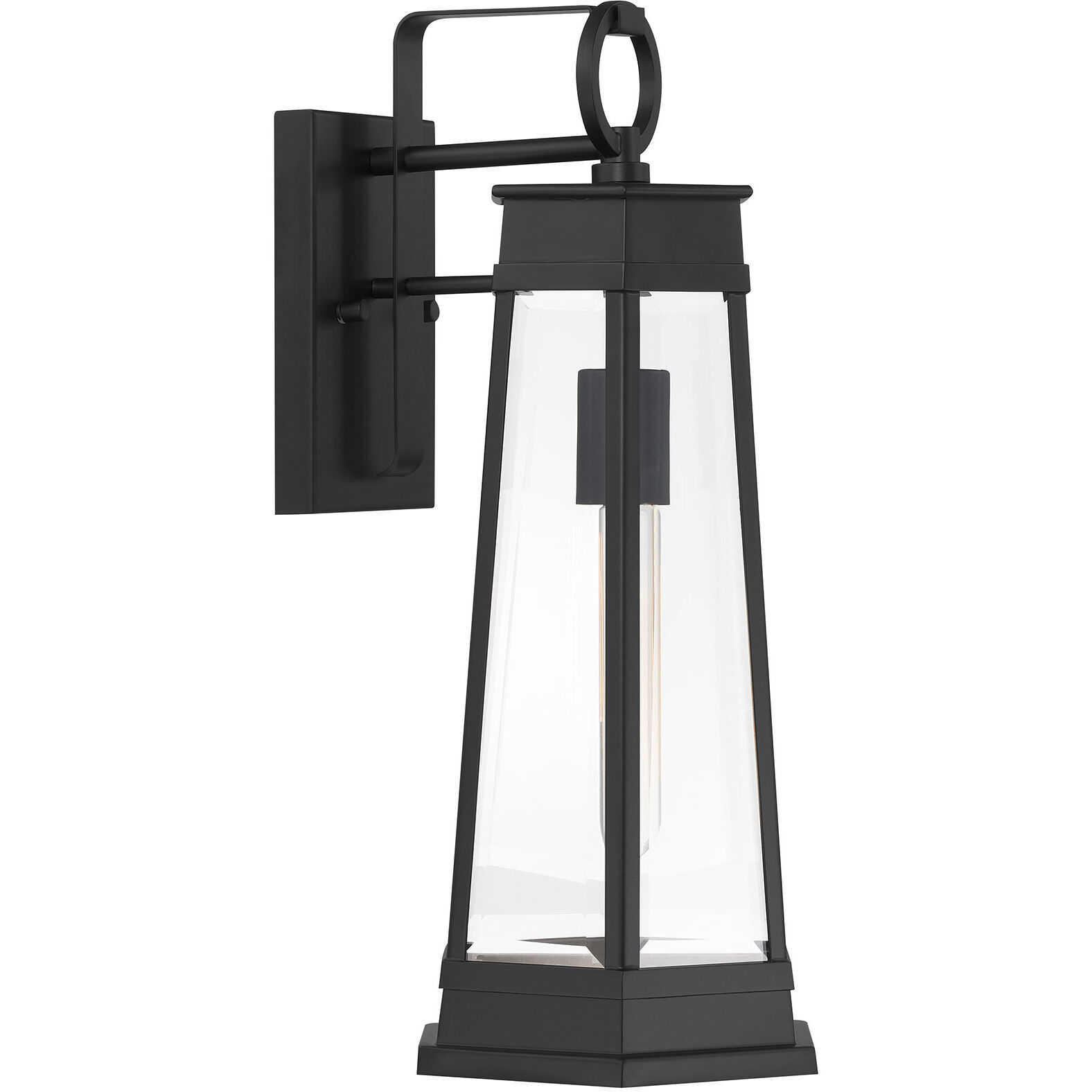 Payne 1 Light 18.5 inch Matte Black Outdoor Wall Lantern