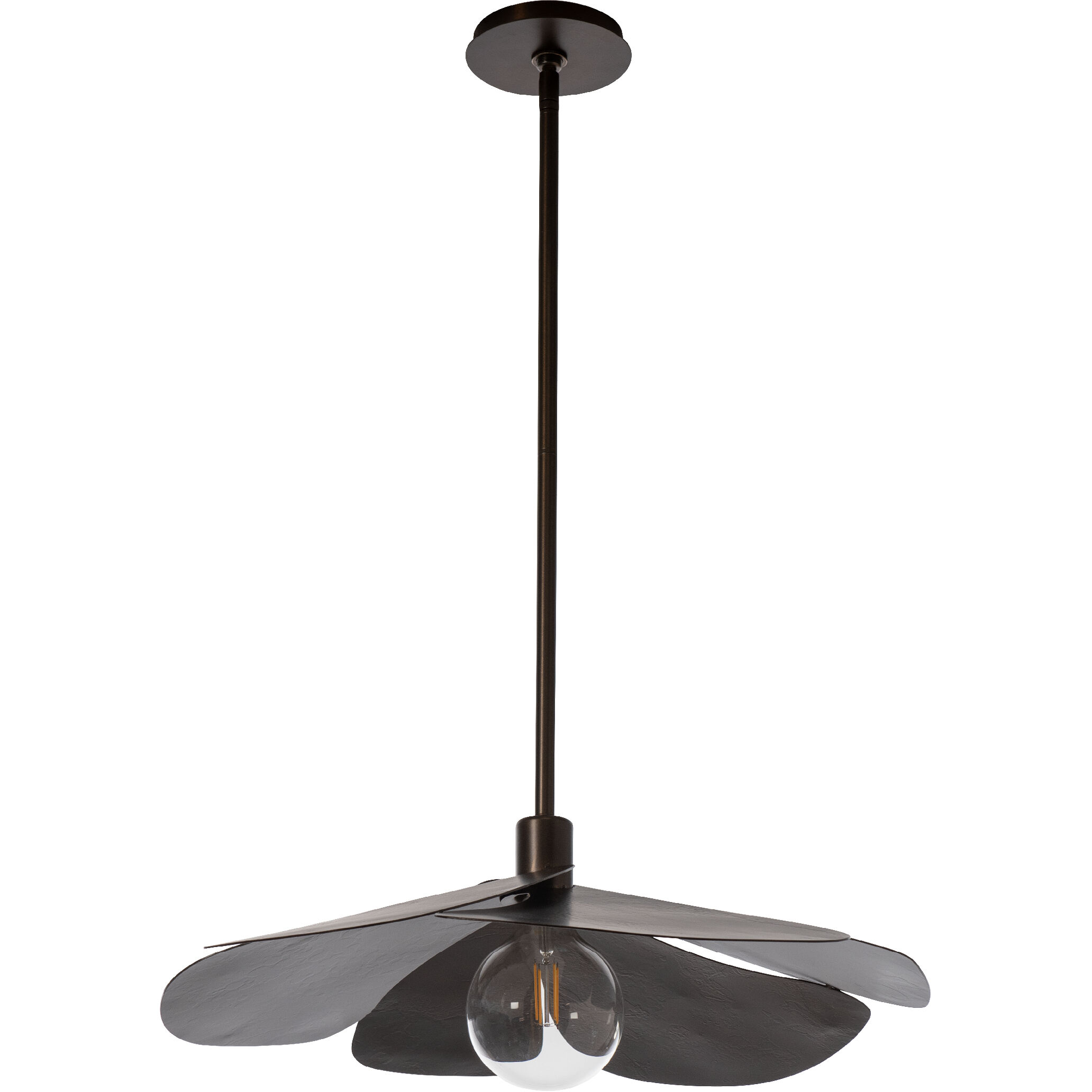 Hana 1 Light 23.3 inch Bronze Pendant Ceiling Light, Small