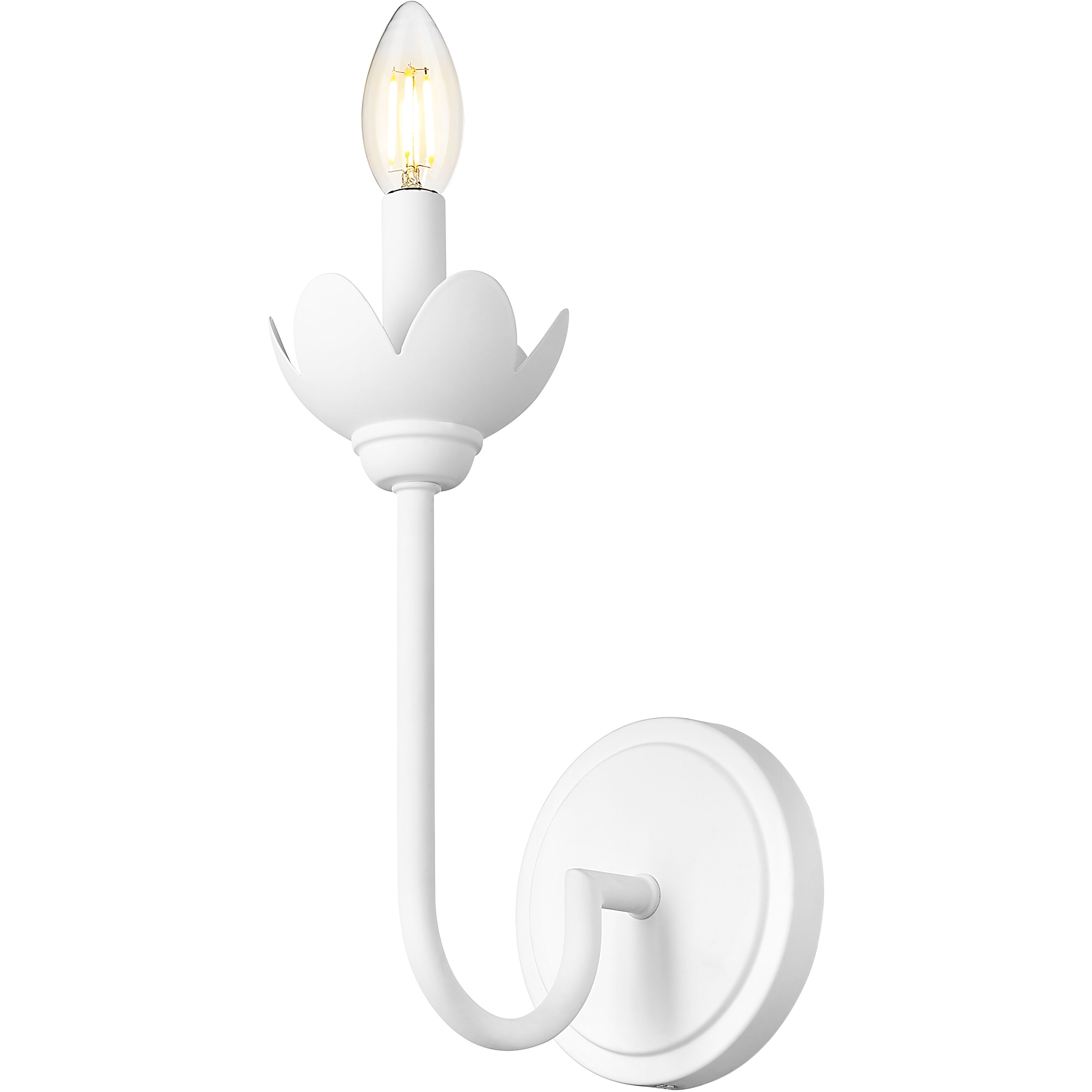 Allistair Wall Sconce Wall Light in Textured White