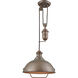 Farmhouse Pendant Ceiling Light in Tarnished Brass