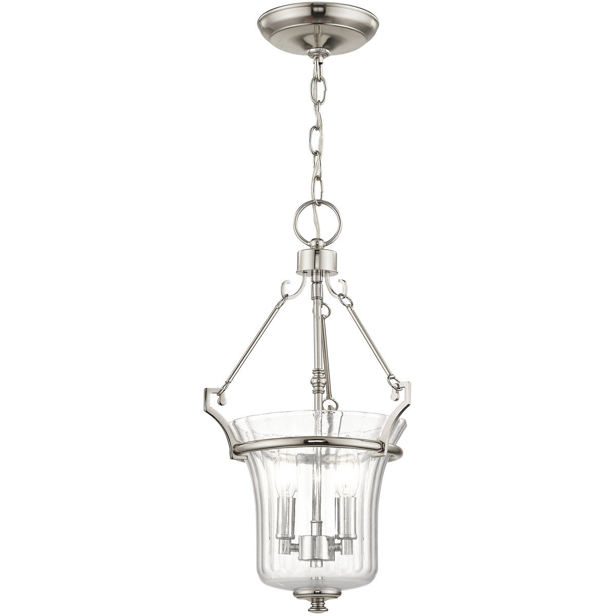 Cortland 2 Light 11 inch Polished Nickel Pendant Ceiling Light