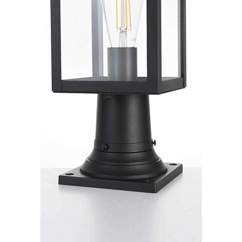Hilton 1 Light 19 inch Black Outdoor Post Light