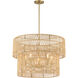 Bungalow Heaven 5 Light 26 inch Soft Brass Pendant Ceiling Light