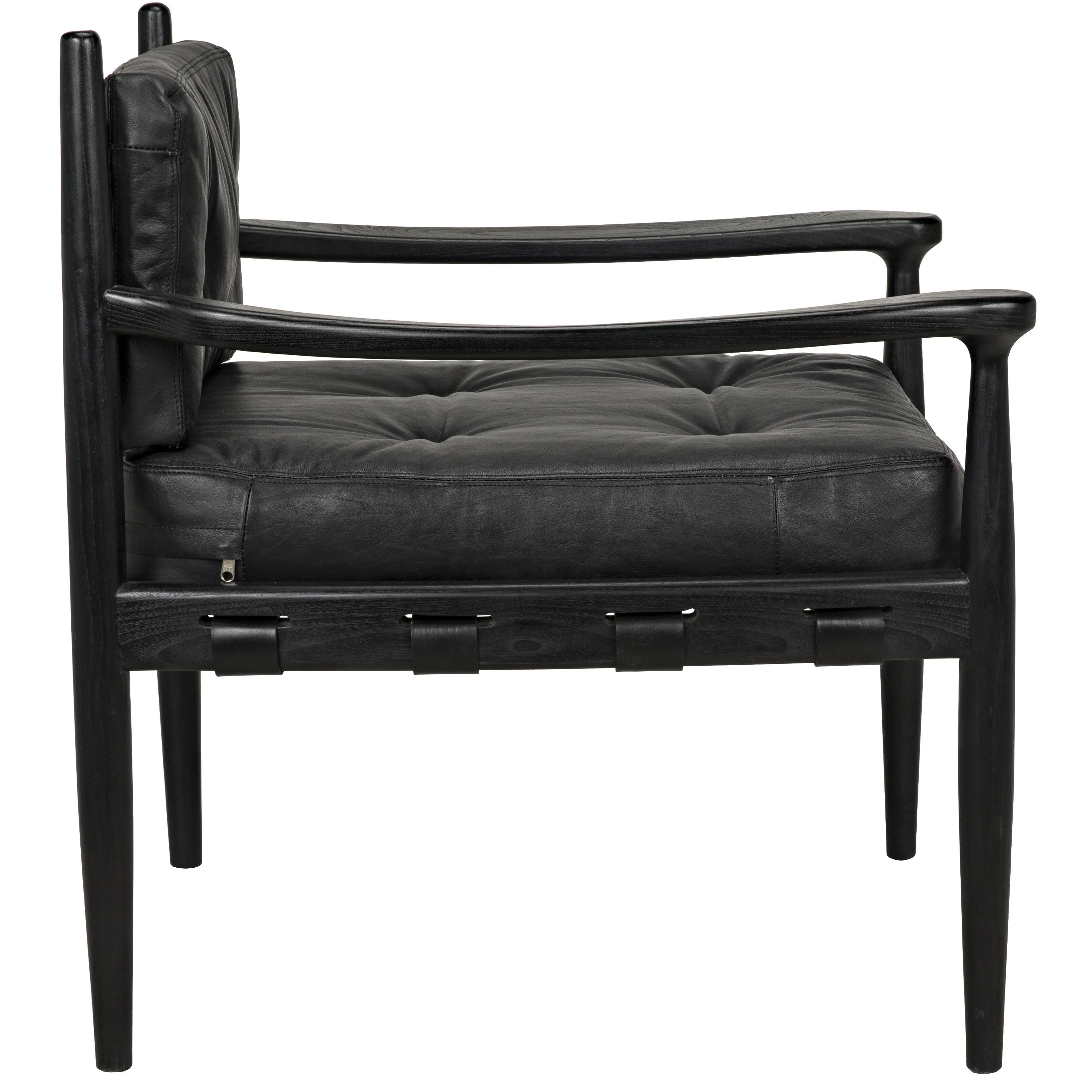 Fogel Charcoal Black Lounge Chair