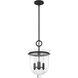 Belltown 3 Light 11 inch Natural Iron Pendant Ceiling Light