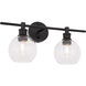 Collier 2 Light 19 inch Black Wall sconce Wall Light