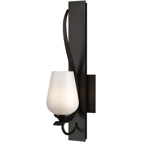 Flora 1 Light 4.8 inch Oil Rubbed Bronze Sconce Wall Light in Opal