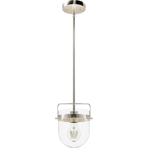 Karloff 1 Light 7.5 inch Brushed Nickel Pendant Ceiling Light