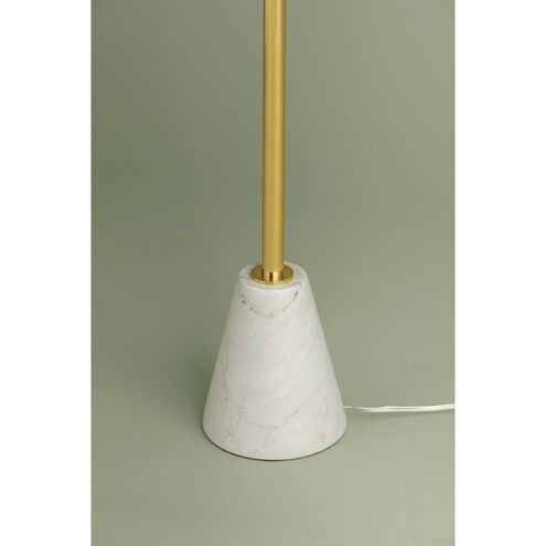 Bianca 63 inch 25.00 watt Aged Brass Floor Lamp Portable Light