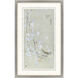 Bird Family Neutral and Green and Blue and White Framed Art