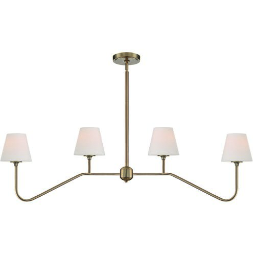 Keenan 4 Light 48 inch Vibrant Gold Chandelier Ceiling Light