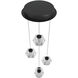 Beluga LED 13 inch Black Multi Port Pendant Ceiling Light