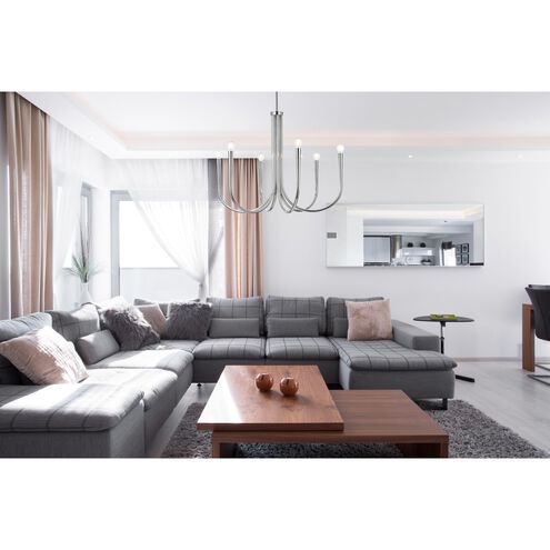 Layne 6 Light 30 inch Chrome Chandelier Ceiling Light