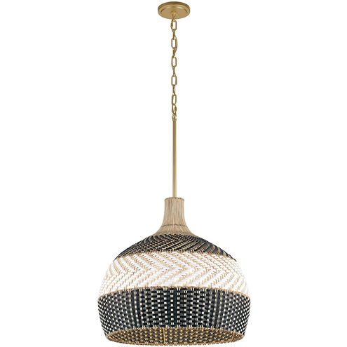 Zanzibar 5 Light 21 inch Soft Gold Pendant Ceiling Light
