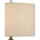 Zebulon 29 inch 150 watt Clear with Gold Speckles and Contemporary Gold Leaf Table Lamp Portable Light