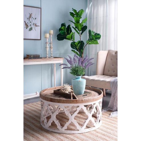 Anita 32 X 31.9 inch Natural/White Coffee Table