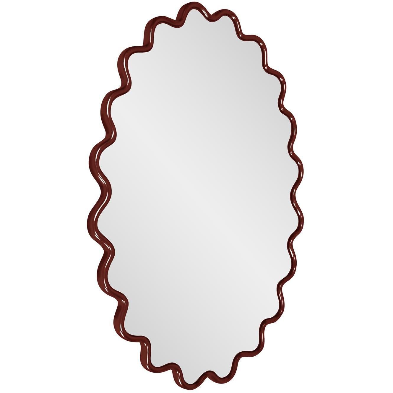 Cloud 36 X 24 inch Burgundy Mirror