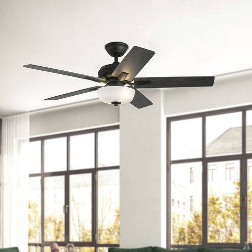 Erikson 52 inch Matte Black Ceiling Fan