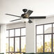 Erikson 52 inch Matte Black Ceiling Fan