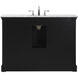 Clarence 48 X 22 X 35 inch Black Vanity Sink Set