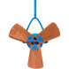 Matthews-Gerbar Jarold Direcional 16 inch Light Blue with Mahogany Blades Ceiling Fan