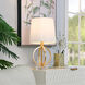 Signature 20 inch 60 watt Antique Gold Table Lamp Portable Light