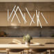 Chute LED 42 inch White Linear Pendant Ceiling Light