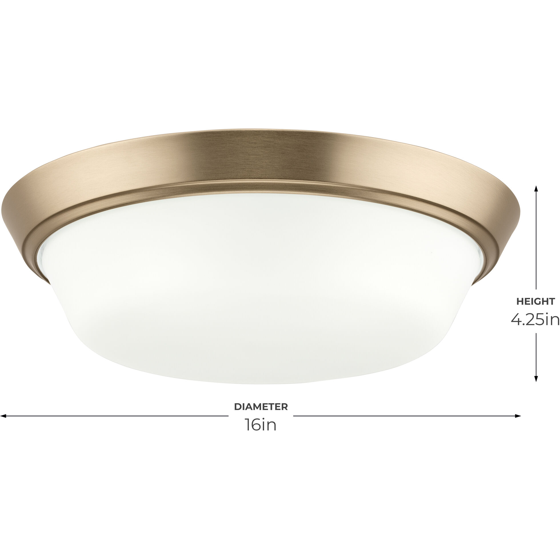 Edessa 3 Light 16 inch Champagne Bronze Flush Mount Ceiling Light
