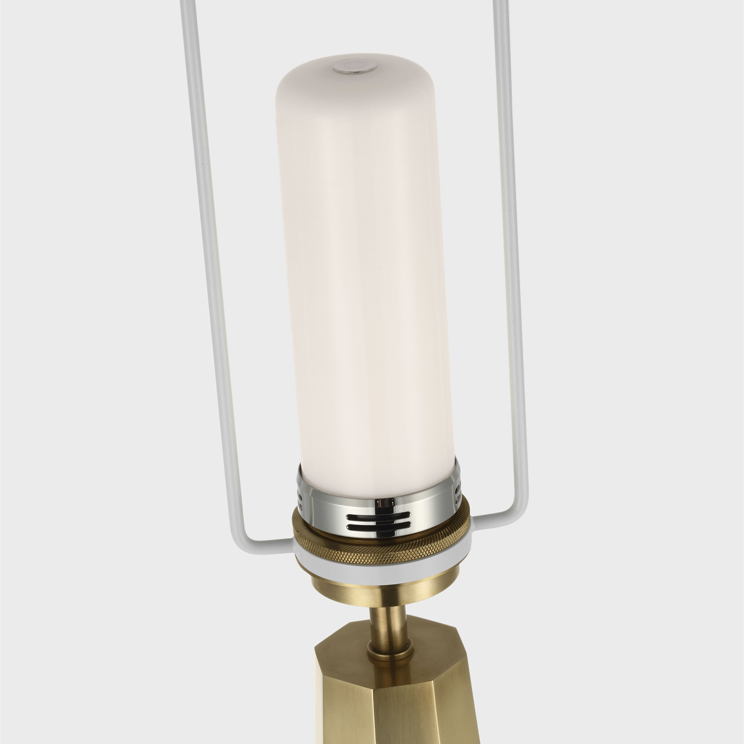 AERIN Olsen 32.5 inch 5.00 watt Crystal and Hand-Rubbed Antique Brass Cordless Table Lamp Portable Light