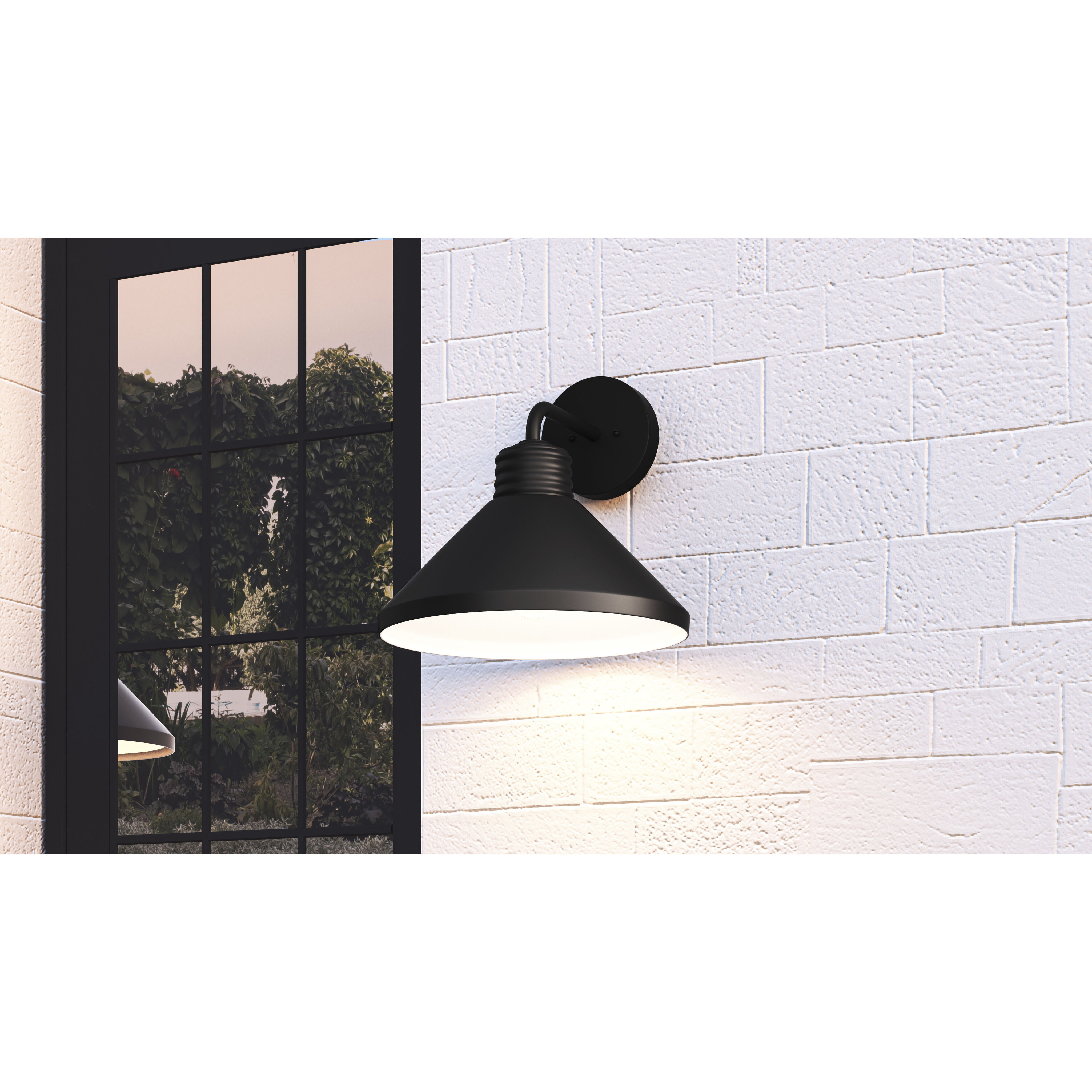 Rencher 1 Light 13 inch Matte Black Outdoor Wall Lantern