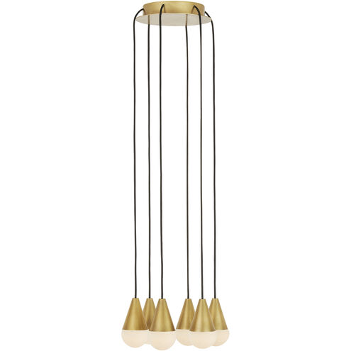 Sean Lavin Cupola 6 Light 10.5 inch Hand Rubbed Antique Brass Chandelier Ceiling Light