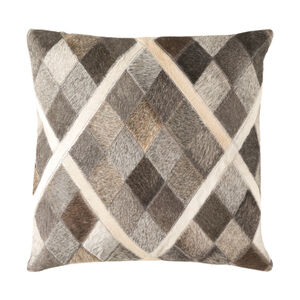 Sadie 18 X 18 inch Taupe Pillow Cover, Square